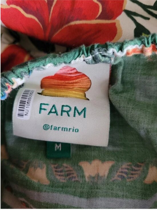 Farm Rio Maxi Button Cotton Floral Front Closure Dress size M - Picture 7 of 8